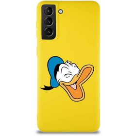 Printify Samsung Galaxy S21 Plus Soft Premier Kapak Donald Duck-E Tasarımlı Silikon Cep Telefonu Kılıfı