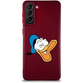 Printify Samsung Galaxy S21 Plus Soft Premier Kapak Donald Duck-E Tasarımlı Silikon Cep Telefonu Kılıfı