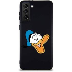 Printify Samsung Galaxy S21 Plus Soft Premier Kapak Donald Duck-E Tasarımlı Silikon Cep Telefonu Kılıfı