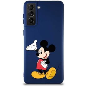 Printify Samsung Galaxy S21 Plus Soft Premier Kapak Mickey Mouse-C Tasarımlı Silikon Cep Telefonu Kılıfı