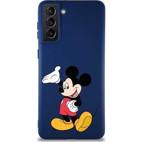 Printify Samsung Galaxy S21 Plus Soft Premier Kapak Mickey Mouse-C Tasarımlı Silikon Cep Telefonu Kılıfı