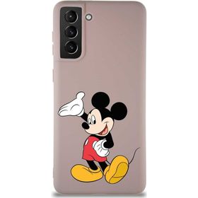Printify Samsung Galaxy S21 Plus Soft Premier Kapak Mickey Mouse-C Tasarımlı Silikon Cep Telefonu Kılıfı