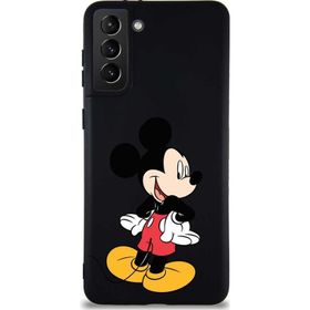 Printify Samsung Galaxy S21 Plus Soft Premier Kapak Mickey Mouse-D Tasarımlı Silikon Cep Telefonu Kılıfı