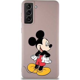 Printify Samsung Galaxy S21 Plus Soft Premier Kapak Mickey Mouse-D Tasarımlı Silikon Cep Telefonu Kılıfı