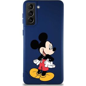 Printify Samsung Galaxy S21 Plus Soft Premier Kapak Mickey Mouse-D Tasarımlı Silikon Cep Telefonu Kılıfı