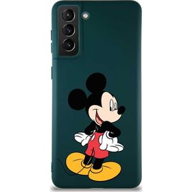 Printify Samsung Galaxy S21 Plus Soft Premier Kapak Mickey Mouse-D Tasarımlı Silikon Cep Telefonu Kılıfı