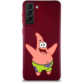 Printify Samsung Galaxy S21 Plus Soft Premier Kapak Patrick Yıldız Tasarımlı Silikon Cep Telefonu Kılıfı