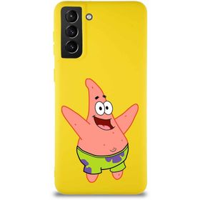 Printify Samsung Galaxy S21 Plus Soft Premier Kapak Patrick Yıldız Tasarımlı Silikon Cep Telefonu Kılıfı