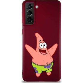 Printify Samsung Galaxy S21 Plus Soft Premier Kapak Patrick Yıldız Tasarımlı Silikon Cep Telefonu Kılıfı