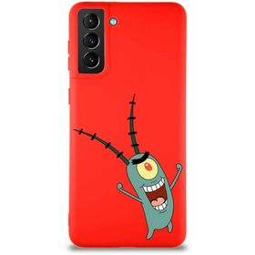 Printify Samsung Galaxy S21 Plus Soft Premier Kapak Plankton Tasarımlı Silikon Cep Telefonu Kılıfı