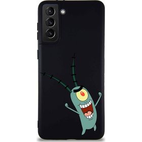 Printify Samsung Galaxy S21 Plus Soft Premier Kapak Plankton Tasarımlı Silikon Cep Telefonu Kılıfı