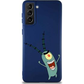 Printify Samsung Galaxy S21 Plus Soft Premier Kapak Plankton Tasarımlı Silikon Cep Telefonu Kılıfı