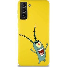 Printify Samsung Galaxy S21 Plus Soft Premier Kapak Plankton Tasarımlı Silikon Cep Telefonu Kılıfı
