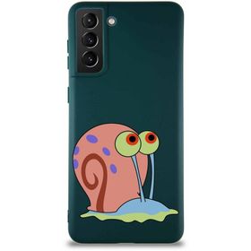 Printify Samsung Galaxy S21 Plus Soft Premier Kapak Salyangoz Gary Tasarımlı Silikon Cep Telefonu Kılıfı
