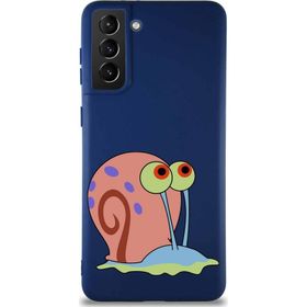 Printify Samsung Galaxy S21 Plus Soft Premier Kapak Salyangoz Gary Tasarımlı Silikon Cep Telefonu Kılıfı