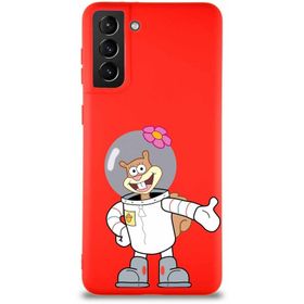 Printify Samsung Galaxy S21 Plus Soft Premier Kapak Sandy Tasarımlı Silikon Cep Telefonu Kılıfı
