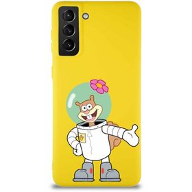 Printify Samsung Galaxy S21 Plus Soft Premier Kapak Sandy Tasarımlı Silikon Cep Telefonu Kılıfı