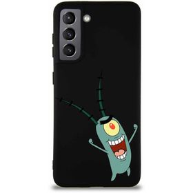 Printify Samsung Galaxy S21 Soft Premier Kapak Plankton Tasarımlı Silikon Cep Telefonu Kılıfı