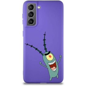 Printify Samsung Galaxy S21 Soft Premier Kapak Plankton Tasarımlı Silikon Cep Telefonu Kılıfı