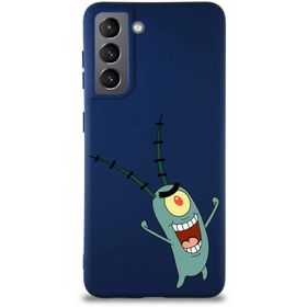 Printify Samsung Galaxy S21 Soft Premier Kapak Plankton Tasarımlı Silikon Cep Telefonu Kılıfı
