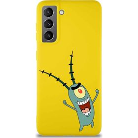 Printify Samsung Galaxy S21 Soft Premier Kapak Plankton Tasarımlı Silikon Cep Telefonu Kılıfı