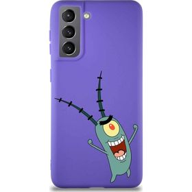 Printify Samsung Galaxy S21 Soft Premier Kapak Plankton Tasarımlı Silikon Cep Telefonu Kılıfı