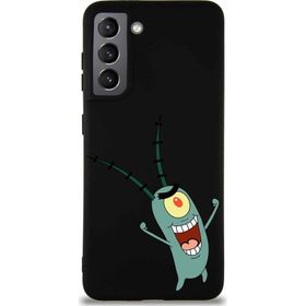 Printify Samsung Galaxy S21 Soft Premier Kapak Plankton Tasarımlı Silikon Cep Telefonu Kılıfı