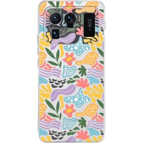 Printify Xiaomi Mi 11 Ultra Uyumlu Kamera Korumalı Kapak Memphis Desen Tasarımlı Şeffaf v