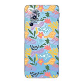 Printify Xiaomi Mi 13 Lite Uyumlu Kamera Korumalı Kapak Memphis Desen Tasarımlı Şeffaf Cep Telefonu Kılıfı