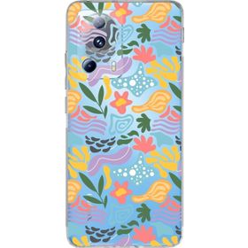 Printify Xiaomi Mi 13 Lite Uyumlu Kamera Korumalı Kapak Memphis Desen Tasarımlı Şeffaf Cep Telefonu Kılıfı