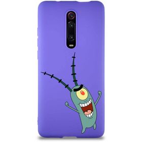 Printify Xiaomi Mi 9T Pro Soft Premier Kapak Plankton Tasarımlı Silikon Cep Telefonu Kılıfı