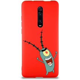Printify Xiaomi Mi 9T Soft Premier Kapak Plankton Tasarımlı Silikon Cep Telefonu Kılıfı