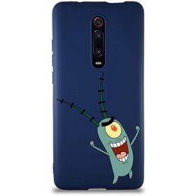 Printify Xiaomi Mi 9T Soft Premier Kapak Plankton Tasarımlı Silikon Cep Telefonu Kılıfı