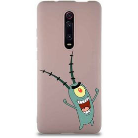 Printify Xiaomi Mi 9T Soft Premier Kapak Plankton Tasarımlı Silikon Cep Telefonu Kılıfı