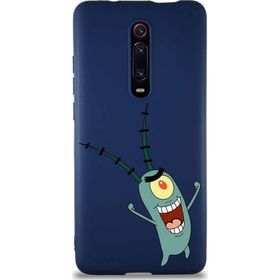 Printify Xiaomi Mi 9T Soft Premier Kapak Plankton Tasarımlı Silikon Cep Telefonu Kılıfı