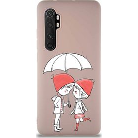 Printify Xiaomi Mi Note 10 Lite Soft Premier Kapak Aşk Tasarımlı Silikon Cep Telefonu Kılıfı
