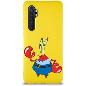 Printify Xiaomi Mi Note 10 Lite Soft Premier Kapak Bay Yengeç Tasarımlı Silikon Cep Telefonu Kılıfı