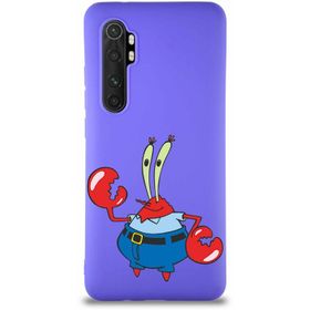 Printify Xiaomi Mi Note 10 Lite Soft Premier Kapak Bay Yengeç Tasarımlı Silikon Cep Telefonu Kılıfı
