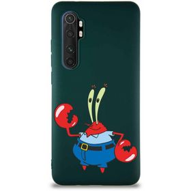 Printify Xiaomi Mi Note 10 Lite Soft Premier Kapak Bay Yengeç Tasarımlı Silikon Cep Telefonu Kılıfı