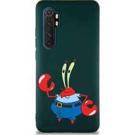Printify Xiaomi Mi Note 10 Lite Soft Premier Kapak Bay Yengeç Tasarımlı Silikon Cep Telefonu Kılıfı