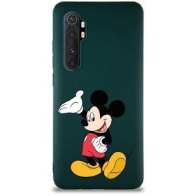 Printify Xiaomi Mi Note 10 Lite Soft Premier Kapak Mickey Mouse-C Tasarımlı Silikon Cep Telefonu Kılıfı