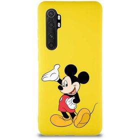 Printify Xiaomi Mi Note 10 Lite Soft Premier Kapak Mickey Mouse-C Tasarımlı Silikon Cep Telefonu Kılıfı