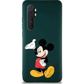 Printify Xiaomi Mi Note 10 Lite Soft Premier Kapak Mickey Mouse-C Tasarımlı Silikon Cep Telefonu Kılıfı