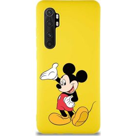 Printify Xiaomi Mi Note 10 Lite Soft Premier Kapak Mickey Mouse-C Tasarımlı Silikon Cep Telefonu Kılıfı
