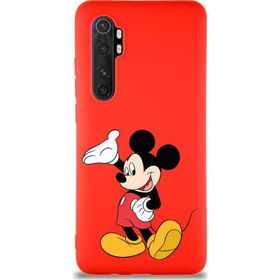 Printify Xiaomi Mi Note 10 Lite Soft Premier Kapak Mickey Mouse-C Tasarımlı Silikon Cep Telefonu Kılıfı