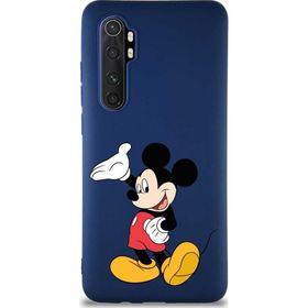 Printify Xiaomi Mi Note 10 Lite Soft Premier Kapak Mickey Mouse-C Tasarımlı Silikon Cep Telefonu Kılıfı