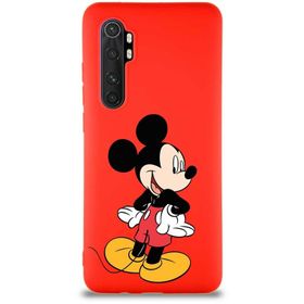 Printify Xiaomi Mi Note 10 Lite Soft Premier Kapak Mickey Mouse-D Tasarımlı Silikon Cep Telefonu Kılıfı