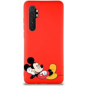 Printify Xiaomi Mi Note 10 Lite Soft Premier Kapak Mickey Mouse-F Tasarımlı Silikon Cep Telefonu Kılıfı