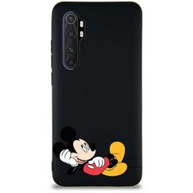 Printify Xiaomi Mi Note 10 Lite Soft Premier Kapak Mickey Mouse-F Tasarımlı Silikon Cep Telefonu Kılıfı