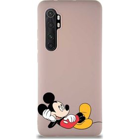 Printify Xiaomi Mi Note 10 Lite Soft Premier Kapak Mickey Mouse-F Tasarımlı Silikon Cep Telefonu Kılıfı